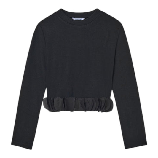 Mayoral - Black knit crop top