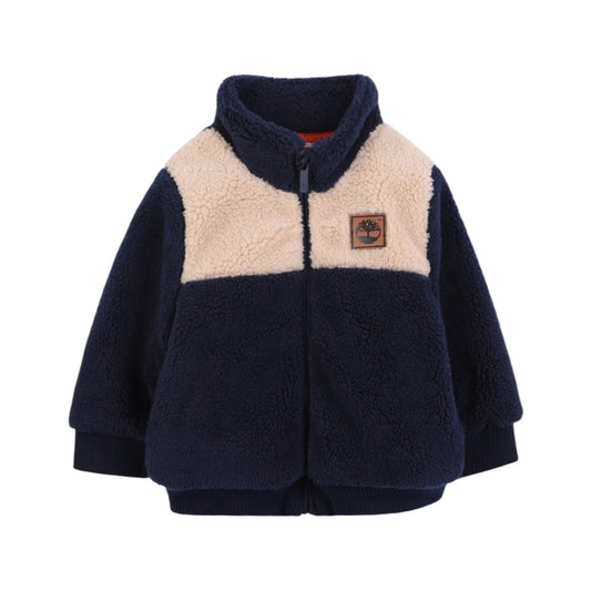 Timberland - Fleece zip jacket, navy, cream