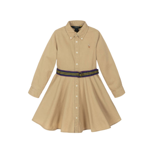 Ralph Lauren - Beige chino dress with belt