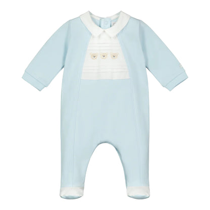 Emile et Rose, rompers, Emile et Rose - Baby Boys pale blue all in one, Freddie