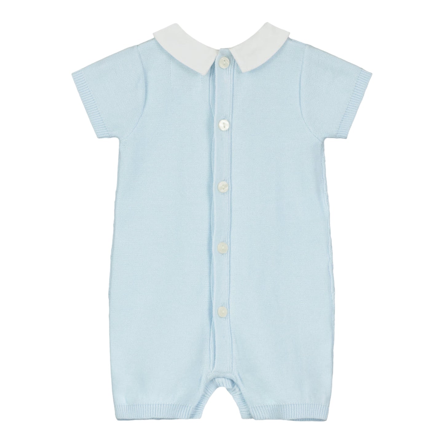 Emile et Rose, rompers, Emile et Rose - Baby Boys pale blue knit  all in one, Flynn