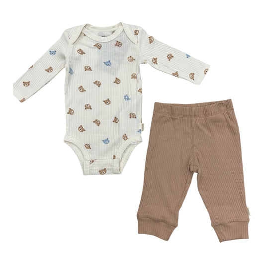 Huggies - Organic cotton 2 piece set, beige