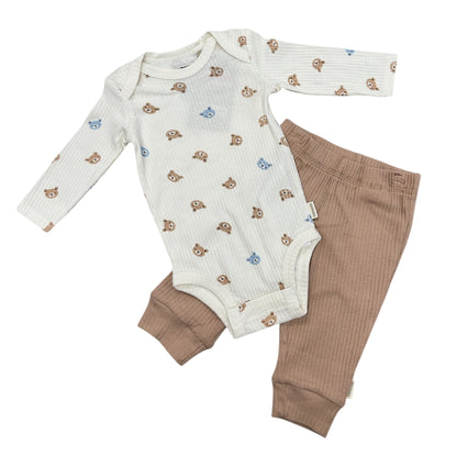 Huggies - Organic cotton 2 piece set, beige