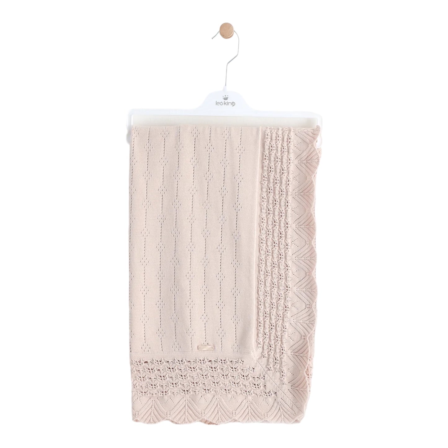 leo king, shawl, leo king - Knitted Blanket, Beige