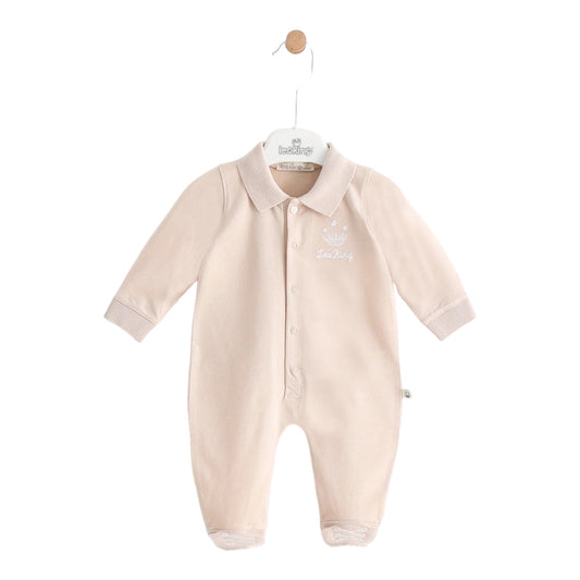 leo king, rompers, leo king - Baby  beige  romper