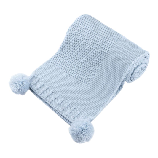 Betty - shawl/blanket, blue