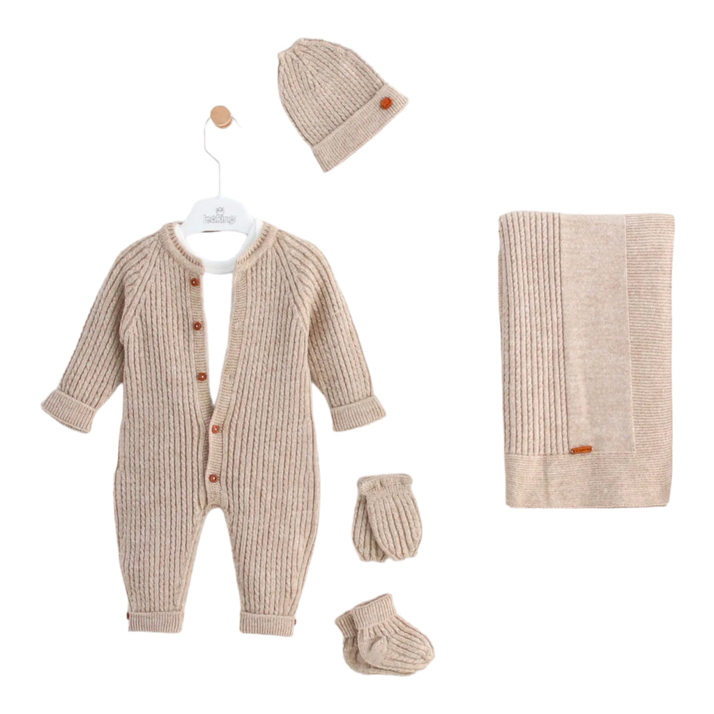leo king, Baby & Toddler Outfits, leo king - 6 piece gift set, Beige