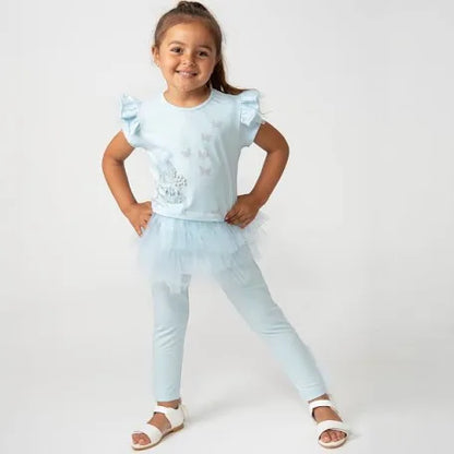 Caramelo Kids, 2 piece outfits, Caramelo Kids - pale blue 2 piece legging set