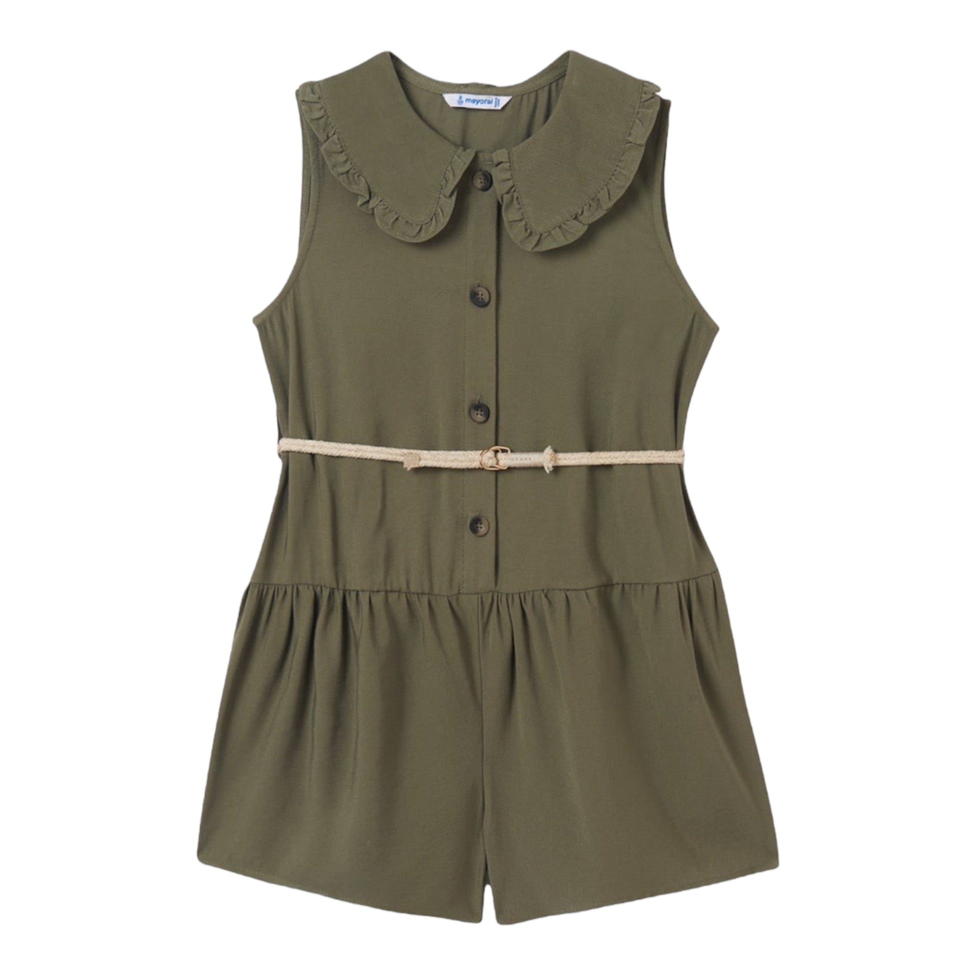 Mayoral, playsuit, Mayoral - Khaki playsuit 6833