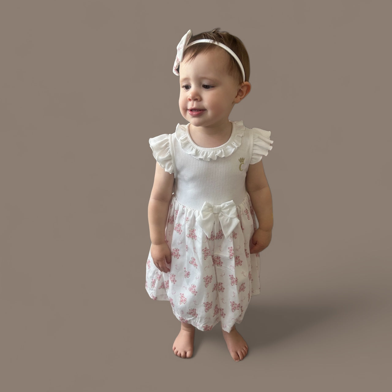 Caramelo Kids, Dress, Caramelo Kids - Dress and headband, floral,