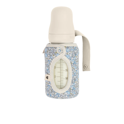 Bibs, bottle sleeve, Bibs - Liberty Eloise ivory bottle sleeve