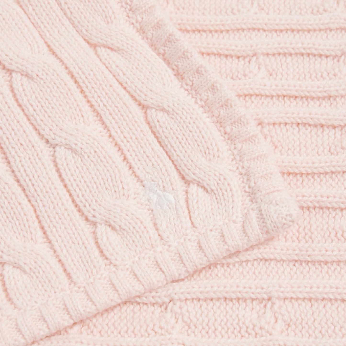 Ralph Lauren - Cable knit blanket in light pink