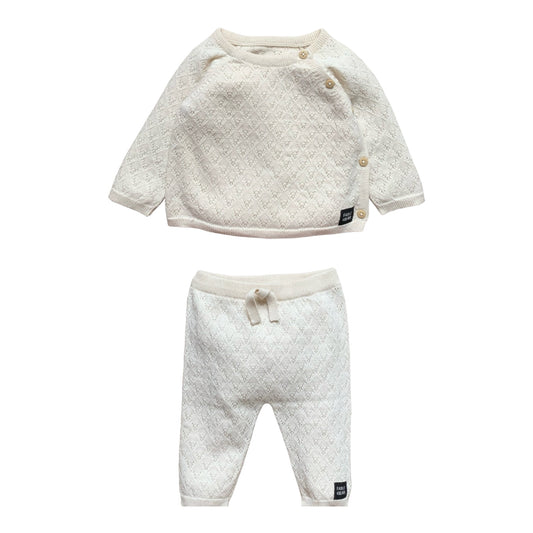 Fable & Bear - 2 Piece set, Diamond Pointelle