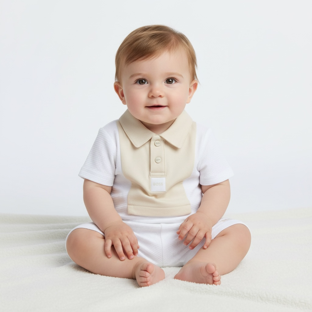 Boss - Baby 2 piece outfit, Polo  Top and shorts