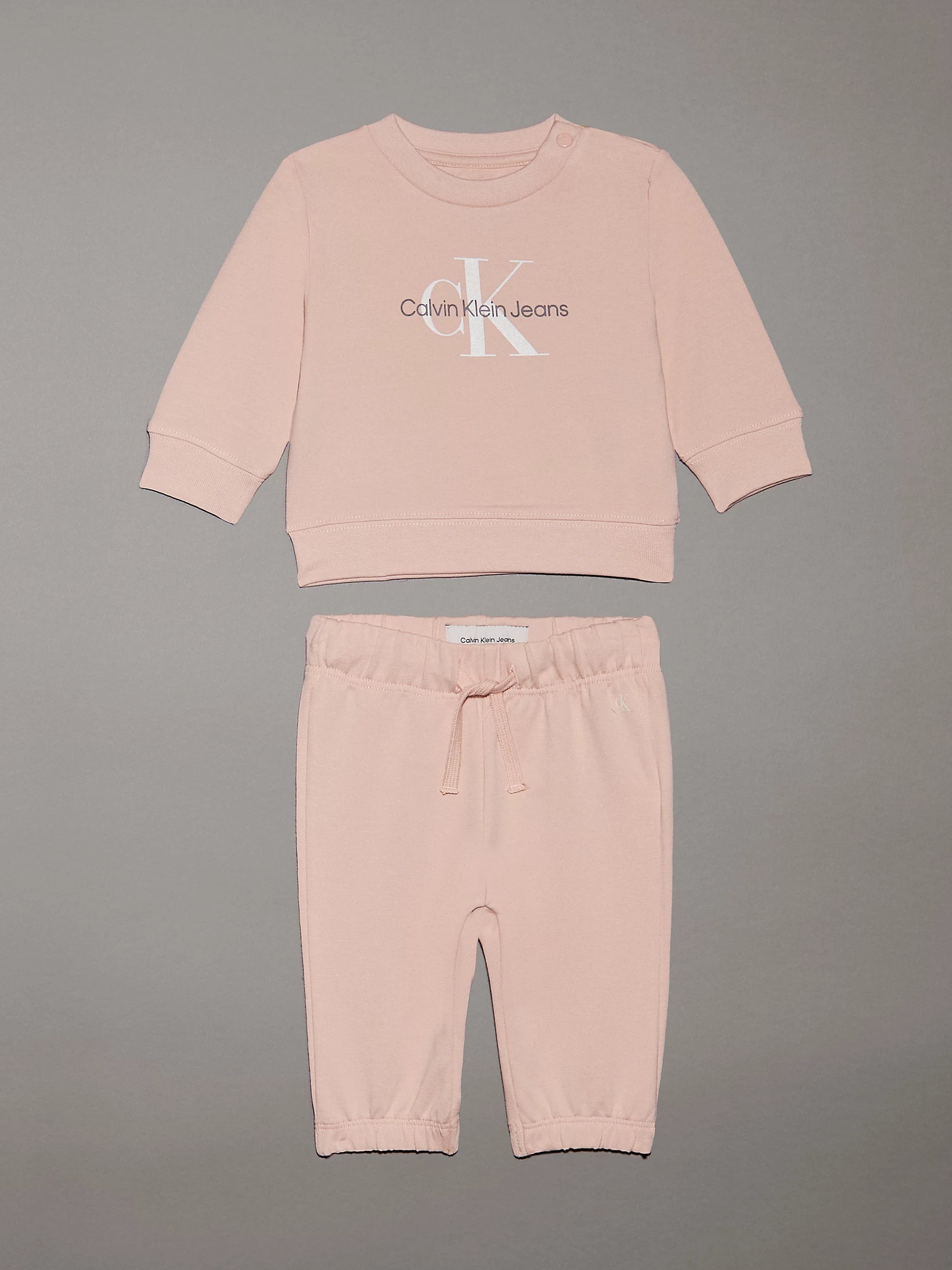 Calvin Klein, Jogging Suits, Calvin Klein - Blush monogram, 2 piece jogger set