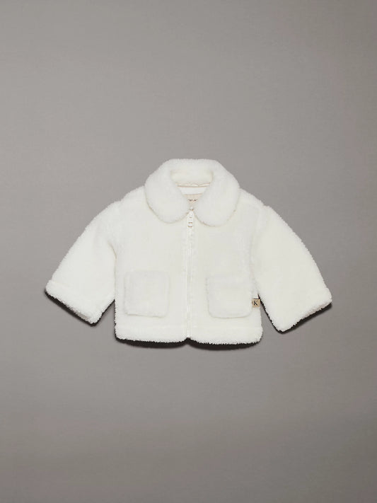 Calvin Klein, Coats & Jackets, Calvin Klein - Ivory, double face Teddy Jacket