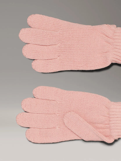 Calvin Klein, gloves, Calvin Klein - Monogram gloves, peach