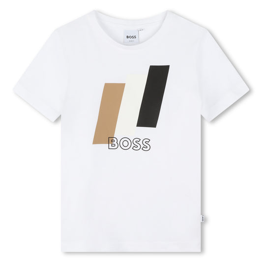 Boss, t-shirt, Boss - T-Shirt, White, 4-16yrs