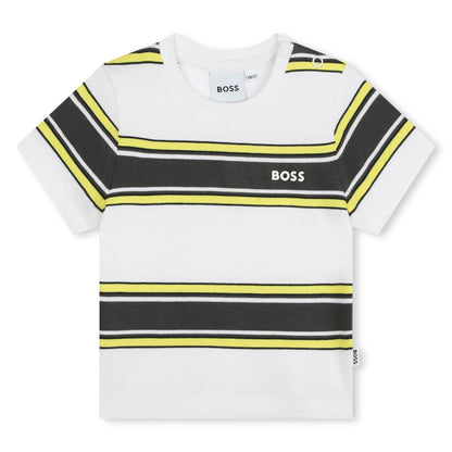 Boss, T-shirts, Boss - Crew neck, stripe T-shirt