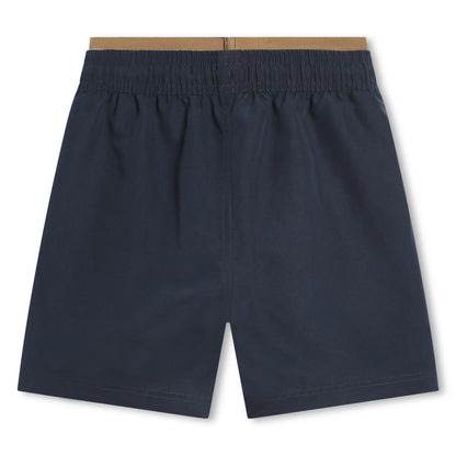 Boss, Shorts, Boss -  Navy Shorts, with elasticated mock top