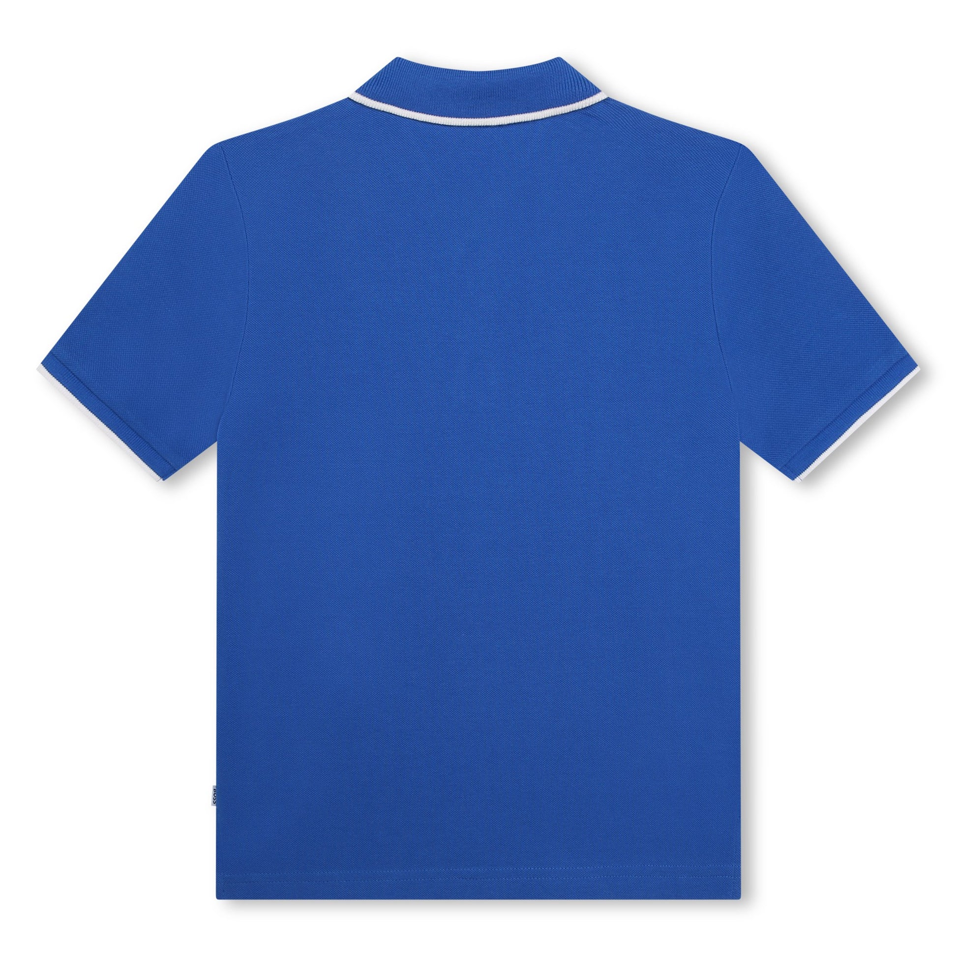 Boss, T-shirts, Boss - Blue Polo T-shirt with white trim