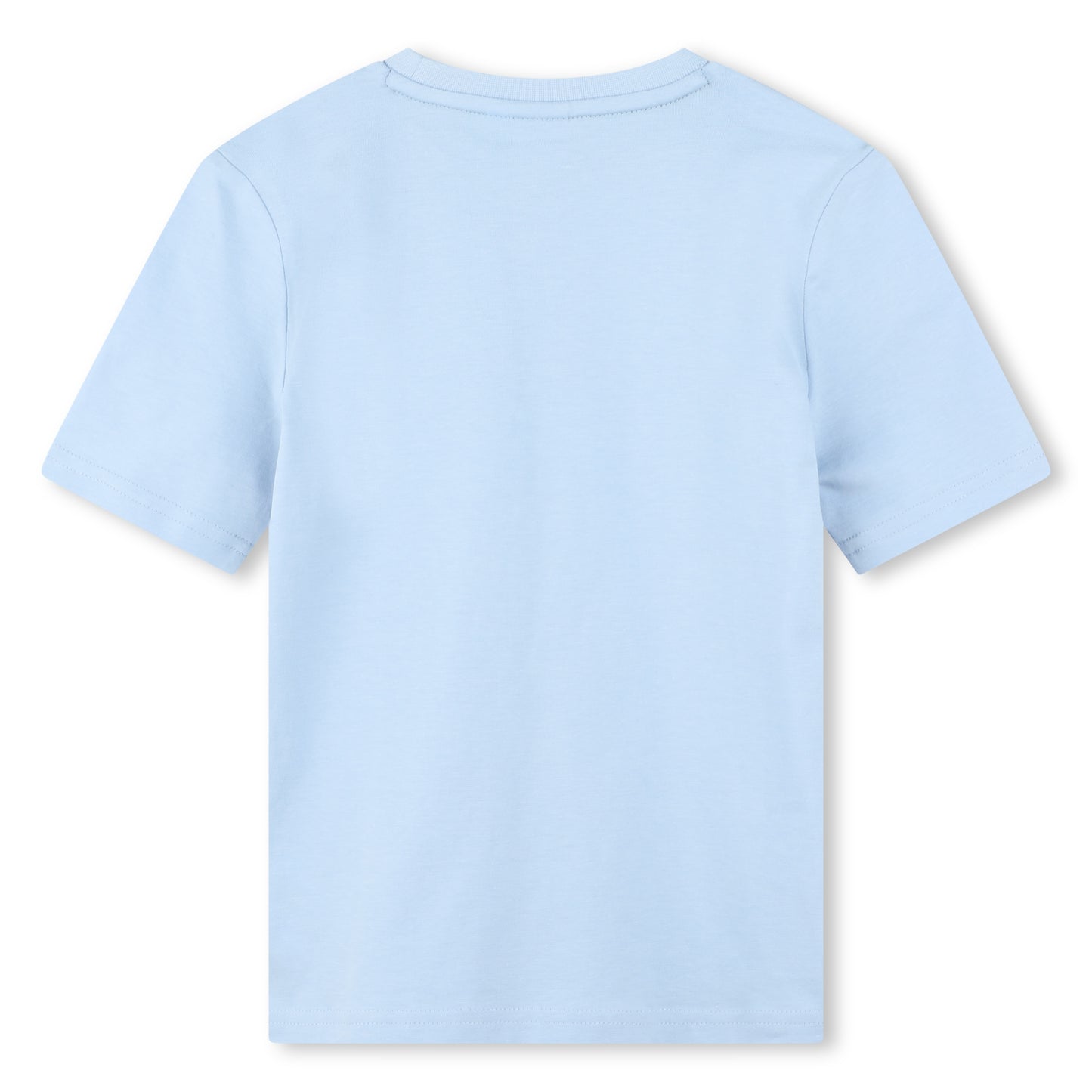 Boss, T-shirts, Boss - Crew neck, Pale blue T-shirt with BOSS front print