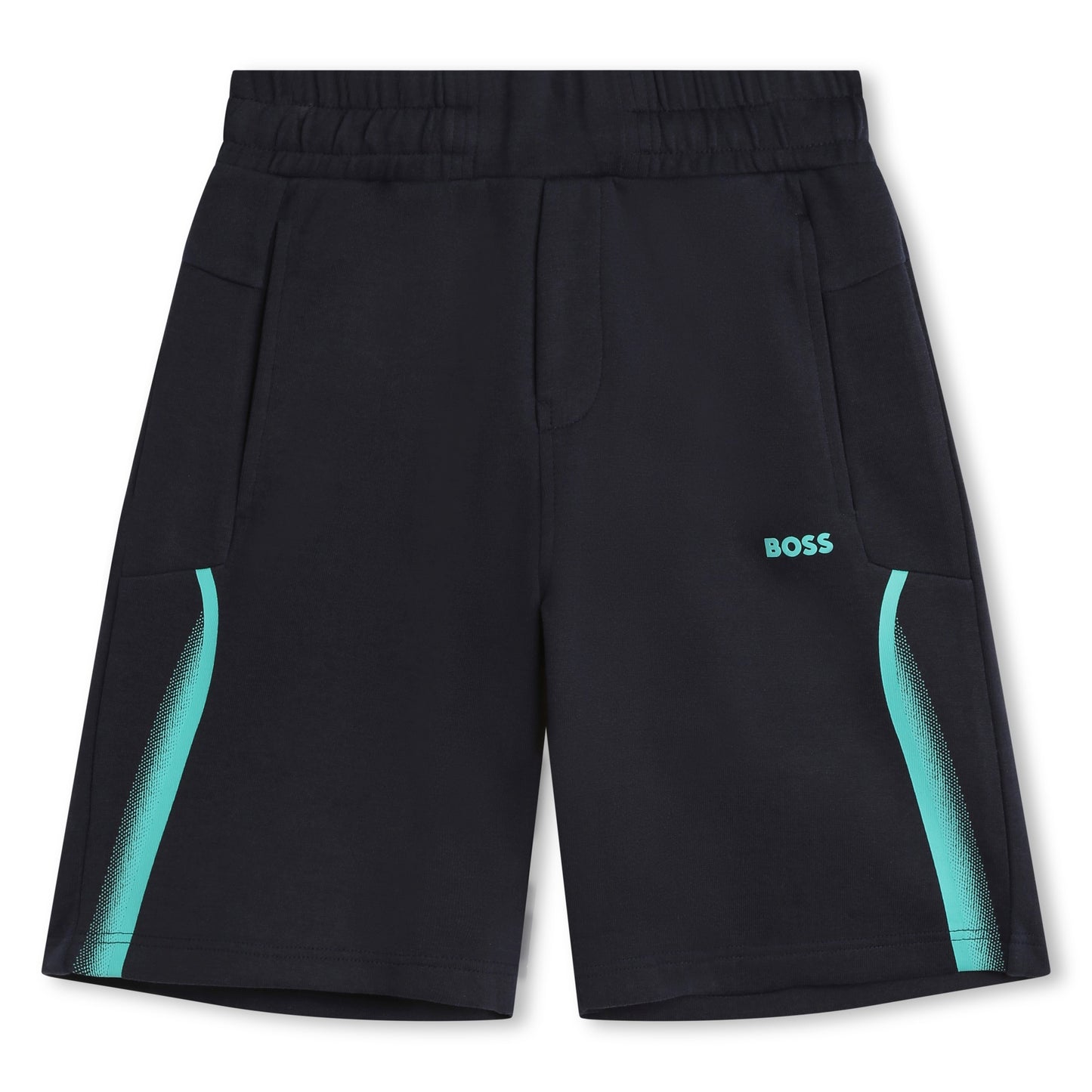 Boss, Shorts, Boss - Navy shorts with aqua trim, J50758