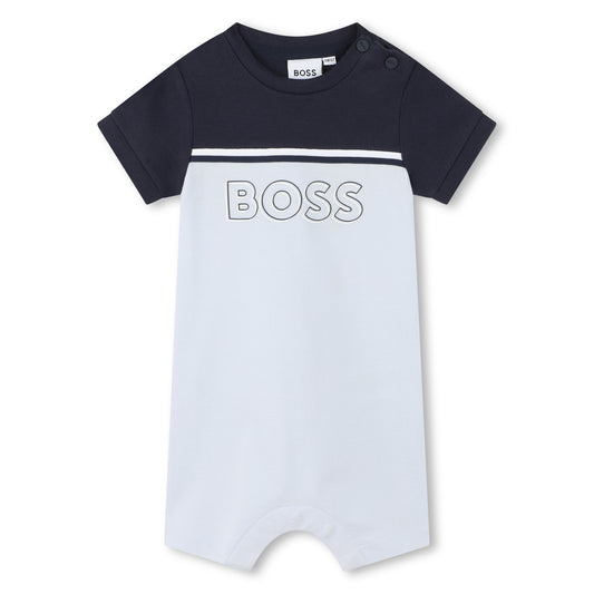 Boss, rompers, Boss - Pale blue and navy all in one, J50793