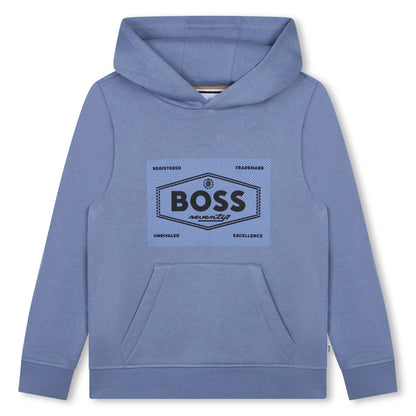 Boss, shirts, Boss - Grey/blue sweatshirt