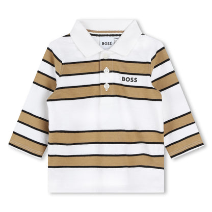 Boss, Tops, Boss - Long sleeved white polo T-shirt, 2years