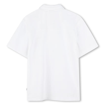 Boss, T-shirts, Boss - Short sleeved, polo T-shirt, white
