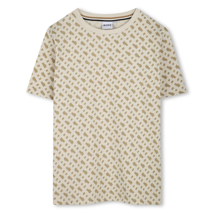 Boss, T-shirts, Boss - Crew neck T-shirt, sand