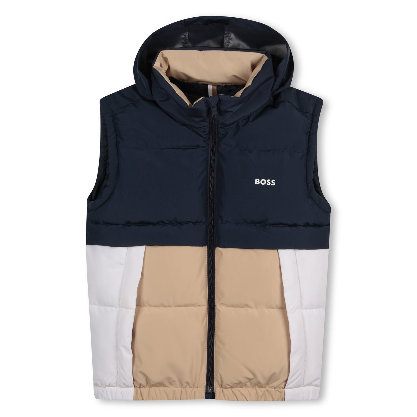 Boss, Gilets, Boss - padded gilet, navy, white and stone