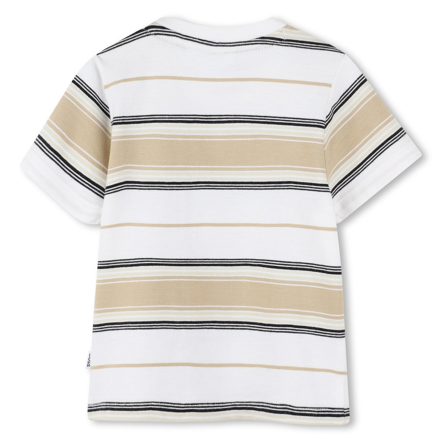 Boss, T-shirts, Boss - Cream and white stripe, Short sleeved Tee-shirt