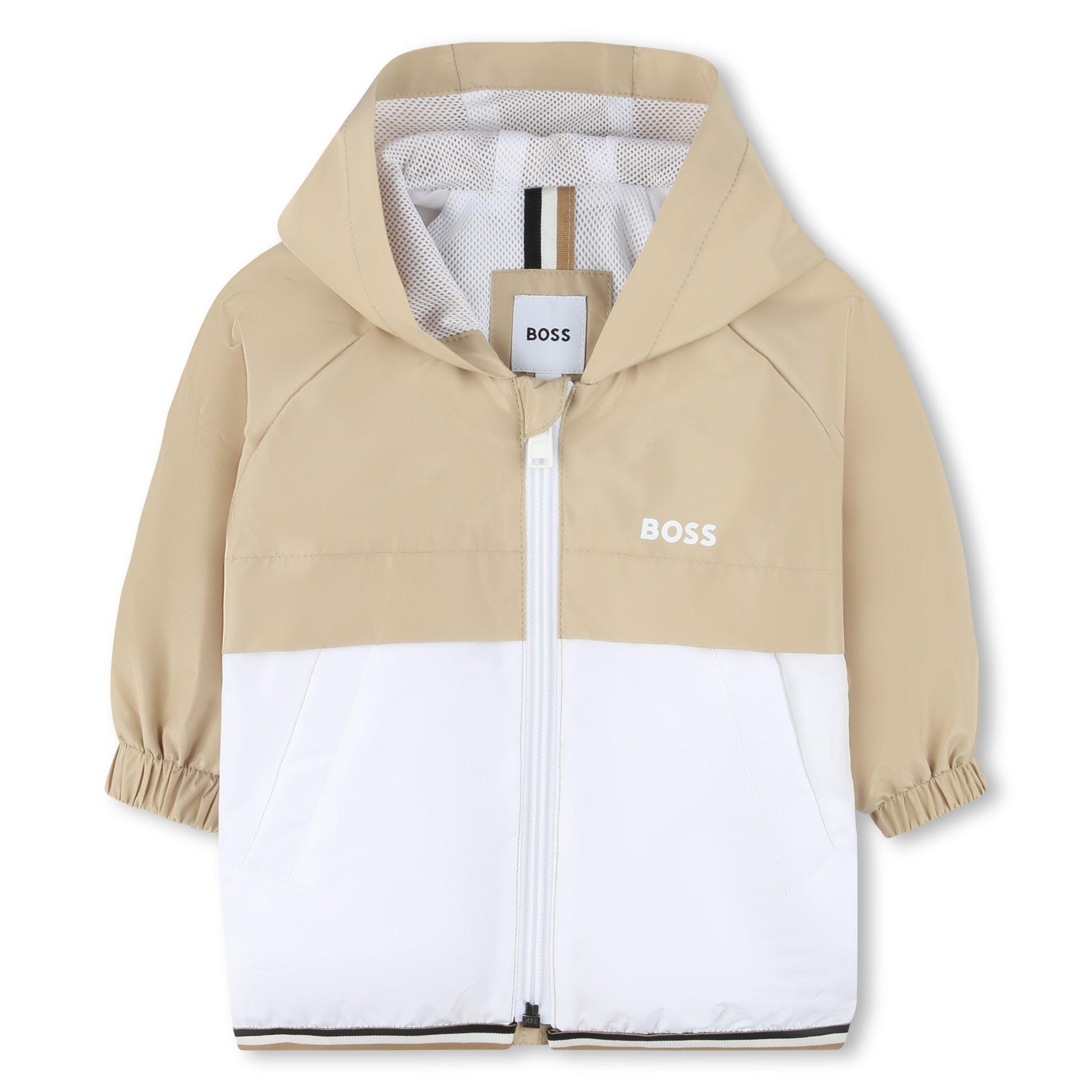 Boss, Coats & Jackets, Boss - Hooded windbreaker, stone