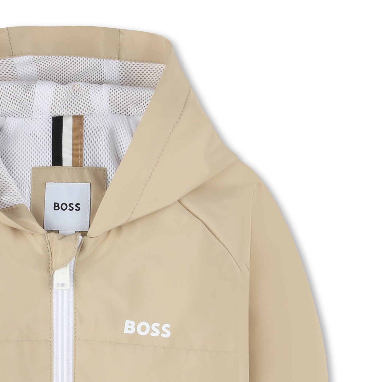 Boss, Coats & Jackets, Boss - Hooded windbreaker, stone