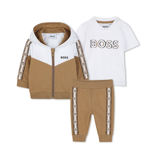 Boss, 3 piece outfits, Boss - 3 piece outfit, trousers, zipper hoodie and T-shirt