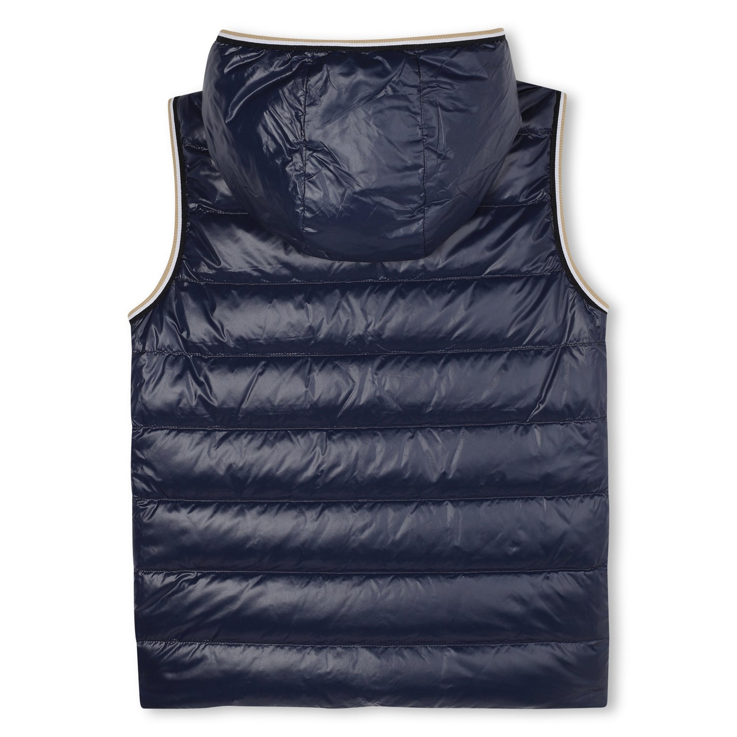 Boss - Pale blue reversible hooded  padded gilet