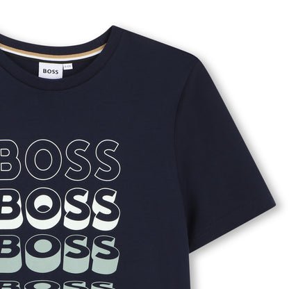 Boss - Navy crew neck T-shirt