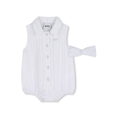 Boss - Baby girls romper with headband