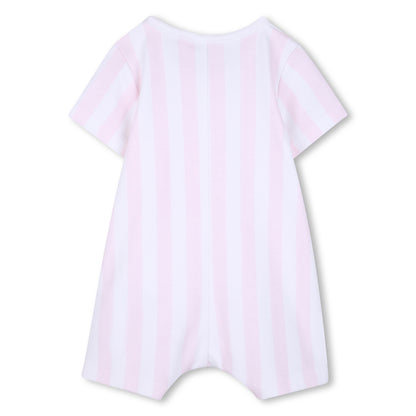 Boss - Baby girls romper, pink and white striped