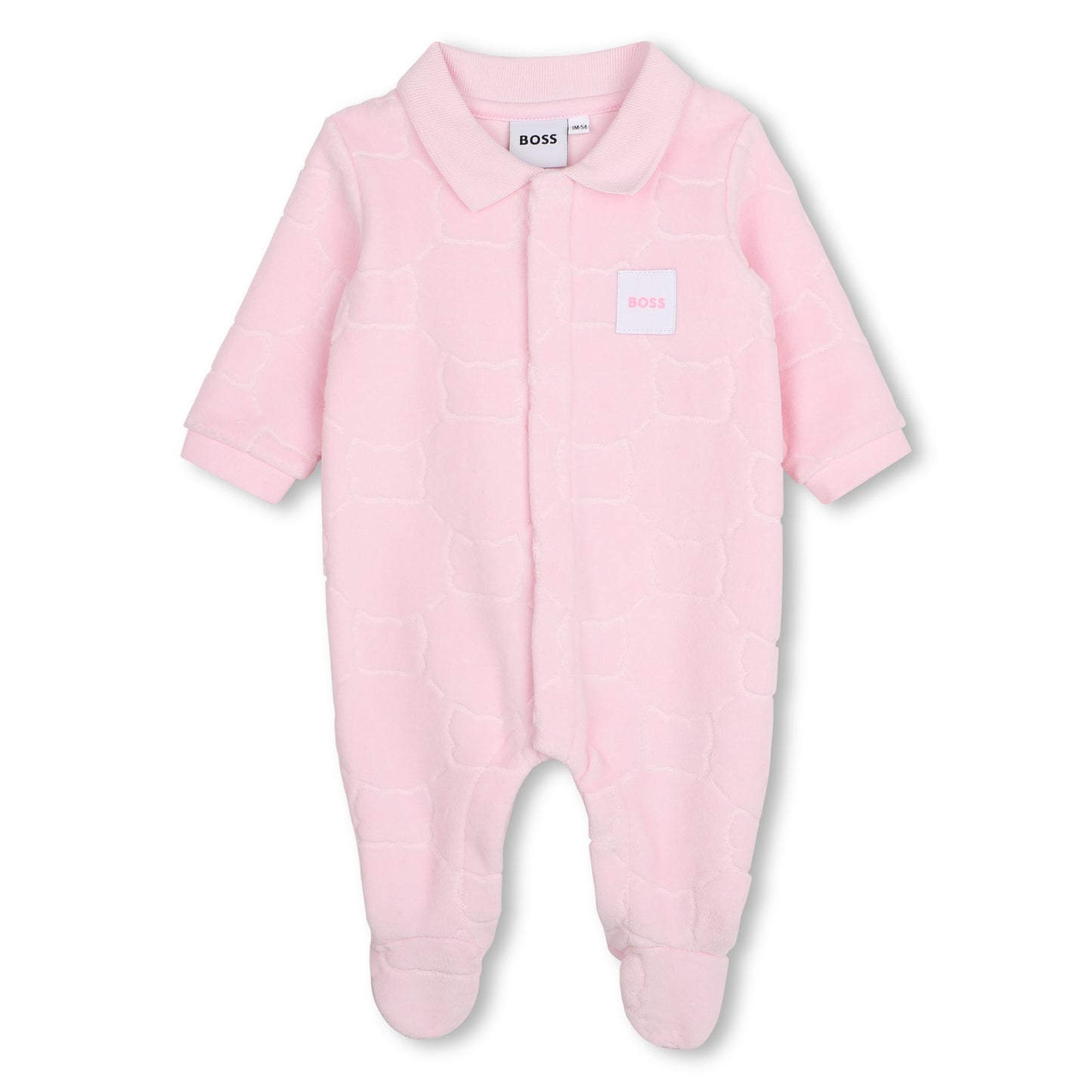 Boss - Romper and hat, soft pink
