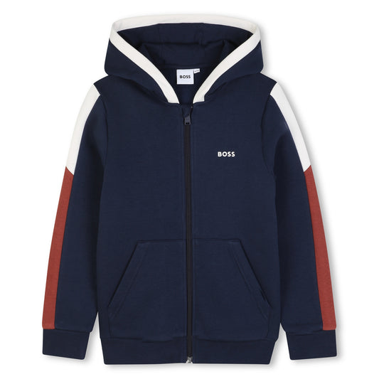Boss - Navy zipper hoodie