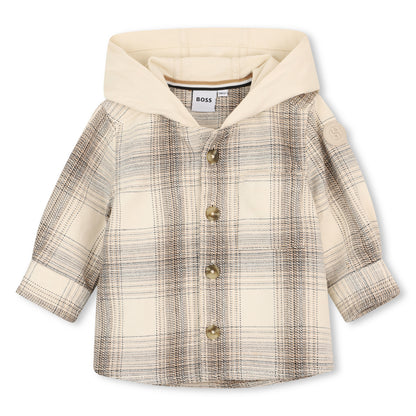 Boss - Hooded shirt, Cream (Toddlers)