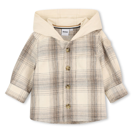 Boss - Hooded shirt, Cream (Toddlers)