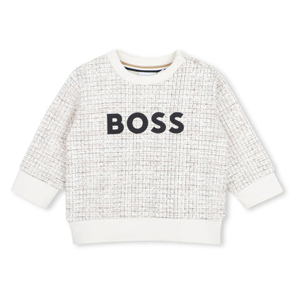 Boss - Sweatshirt, Cream patterned   (toddlers)