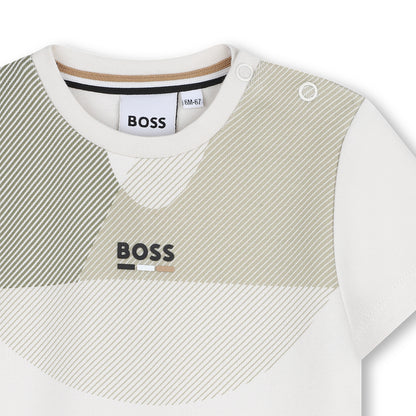 Boss - T-shirt, cream and sage  (Toddler)