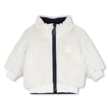Boss - Zip fleece, reversible, navy and cream (toddler)