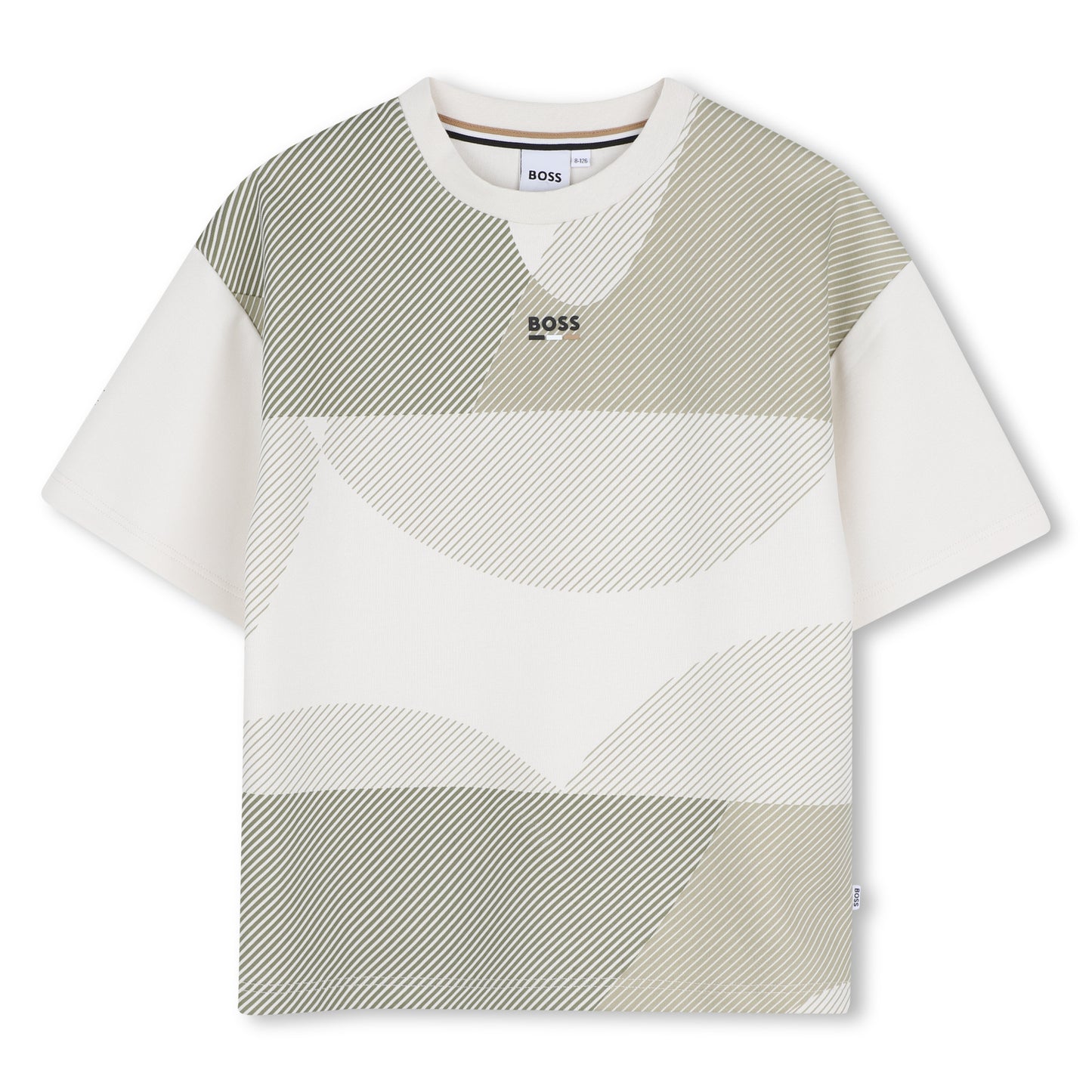 Boss - T-shirt, cream and sage