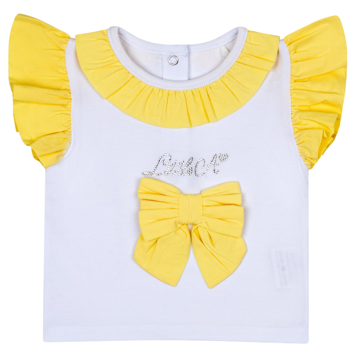 Little A, Dresses, Little A - Lemon and white 2 piece top and pants set, Jazzy